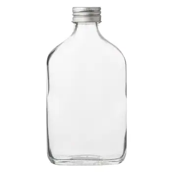 Shishe me kapak metalik prej qelqi 200 ml