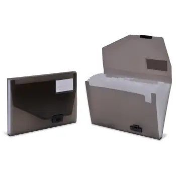 Dosje gri me 13 xhepa dhe butona 33x23 cm